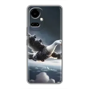 Чехол с мемом Тралалело тралала на TECNO Camon 19 (CI6n) / 19 Pro (CI8n) (Бомбардини гусини)