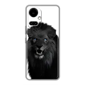 Чохли з картинкою животних TECNO Camon 19 (CI6n) / 19 Pro (CI8n) (Чорний ЛЕВ)