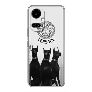 Чохли VERSACE для ТЕКНО Камон 19 (CI6n) / 19 Про (CI8n) (PREMIUMPrint) (Доберман Версаче)