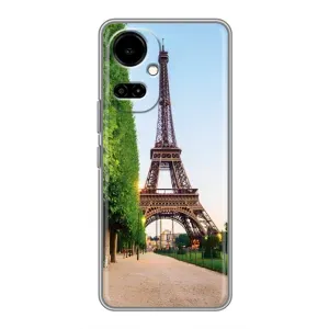 Чехол Эйфелева Башня для TECNO Camon 19 (CI6n) / 19 Pro (CI8n) - (AlphaPrint) (Дорога в Париж)