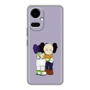 Чохли для TECNO Camon 19 (CI6n) / 19 Pro (CI8n) - Bearbrick Louis Vuitton (PREMIUMPrint) (Дружба Беарбрік)