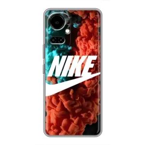 Чехол для TECNO Camon 19 (CI6n) / 19 Pro (CI8n) - с принтом Найк (AlphaPrint) (Дымчатый найк)