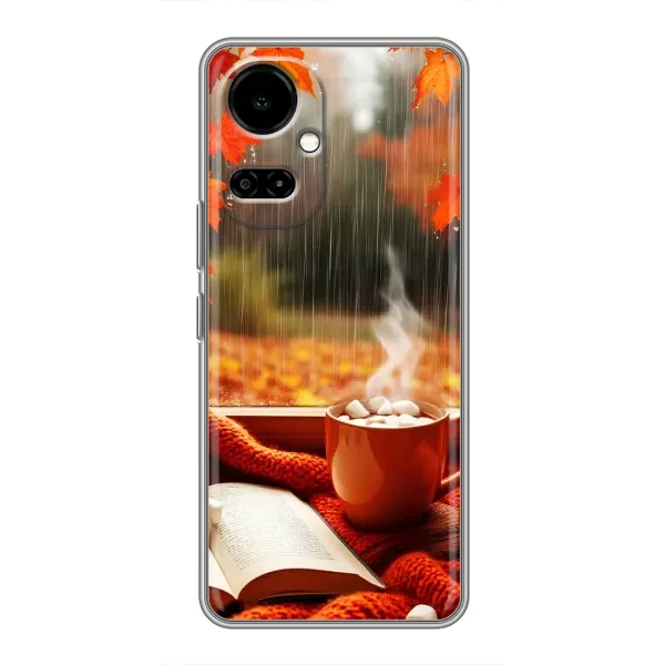 Чехол с принтом «Кофе и дождь» для TECNO Camon 19 (CI6n) / 19 Pro (CI8n)