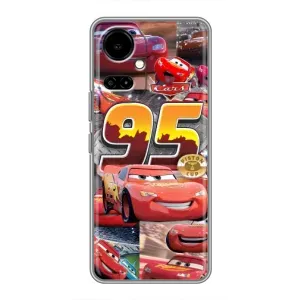 Силиконовый чехол Маквин для TECNO Camon 19 (CI6n) / 19 Pro (CI8n) (Коллаж Молния Маквин)
