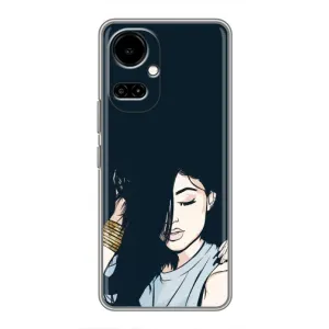 Чохол з друком для TECNO Camon 19 (CI6n) / 19 Pro (CI8n) - (Мода) (AlphaPrint) (Гарна дівчина)