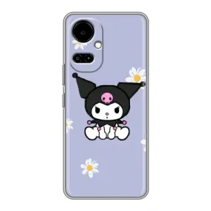 Чехол с кроликом Куроми на TECNO Camon 19 (CI6n) / 19 Pro (CI8n) (Куроми в цветах)