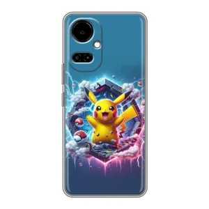 Чохол з Пікачу на TECNO Camon 19 (CI6n) / 19 Pro (CI8n) (Лого Пікачу)