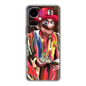 Бренднові Чохли для TECNO Camon 19 (CI6n) / 19 Pro (CI8n) - (PREMIUMPrint) (Mario LV)