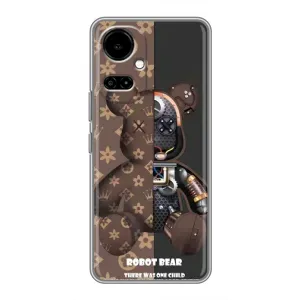 Круті Чохли Луі Віттон для TECNO Camon 19 (CI6n) / 19 Pro (CI8n) (AlphaPrint) (Ведмідь Луі Вітон)