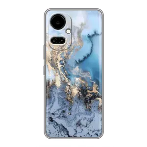 Мраморный чехол на TECNO Camon 19 (CI6n) / 19 Pro (CI8n) (VPrint) (Нежный мрамор)