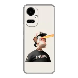 Чохли з Мавпами NFT для TECNO Camon 19 (CI6n) / 19 Pro (CI8n) (AlphaPrint) (мавпа NFT в окулярах)