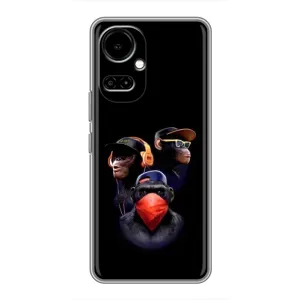 Чехол с Обезьянами TECNO Camon 19 (CI6n) / 19 Pro (CI8n) - (AlphaPrint) (Три обезьяны)