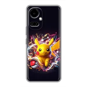 Чохол з Пікачу на TECNO Camon 19 (CI6n) / 19 Pro (CI8n) (Пікачу з м'ячем)
