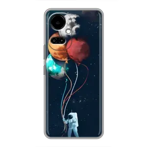 Космічні Чохли для ТЕКНО Камон 19 (CI6n) / 19 Про (CI8n) (VPrint) (Планети кульки)