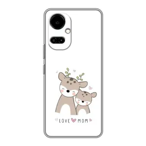 Чехлы для мамы на TECNO Camon 19 (CI6n) / 19 Pro (CI8n) (Оленята мама и малыш)