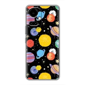 Космічні Чохли для ТЕКНО Камон 19 (CI6n) / 19 Про (CI8n) (VPrint) (Намальовані планети)