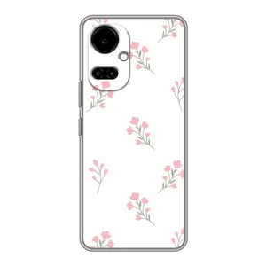 Чохол з розовим принтом для TECNO Camon 19 (CI6n) / 19 Pro (CI8n) (Рожеві квіти)