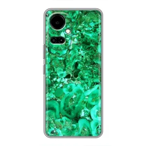 Мраморный чехол на TECNO Camon 19 (CI6n) / 19 Pro (CI8n) (VPrint) (Салатный Мрамор)