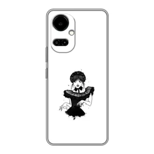 Чехлы Венсдей на TECNO Camon 19 (CI6n) / 19 Pro (CI8n) Уэнсдей (AlphaPrint) (танец Уэнздей)