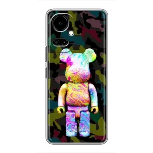 Чохли для TECNO Camon 19 (CI6n) / 19 Pro (CI8n) - Bearbrick Louis Vuitton (PREMIUMPrint) (Яскравий Bearbrick)