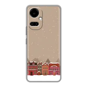 Новорічні, Святкові Чохли для TECNO Camon 19 (CI6n) / 19 Pro (CI8n) - 2024 год (Зимове місто)