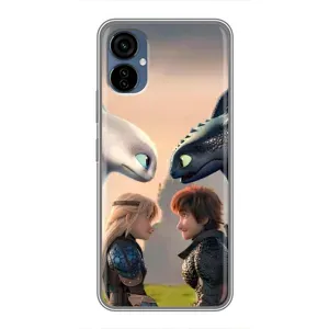Чохол як приборкати дракона на TECNO Camon 19 Neo (Гикавка і Астрід)
