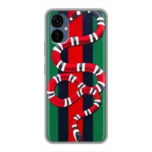 Чехлы ГУЧЧИ для Техно Камон 19 Нео (AlphaPrint) (Gucci змия)