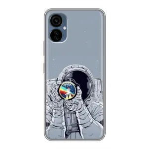 Чехол NASA для TECNO Camon 19 Neo (AlphaPrint) (Космонавт фото)