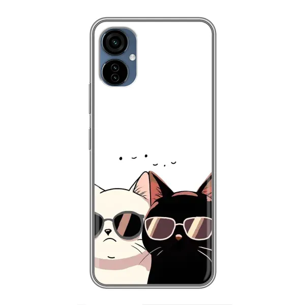 Чохол з принтом «Коти в окулярах» для TECNO Camon 19 Neo
