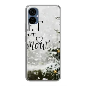 Новорічні, Святкові Чохли для TECNO Camon 19 Neo - 2024 год (Let it snow)