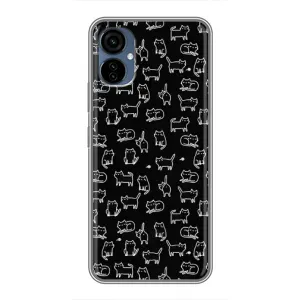 Чохол з принтом для TECNO Camon 19 Neo (AlphaPrint) Модні коти (Маленькі котики)