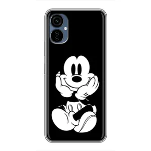 Міккі Маус чохол для TECNO Camon 19 Neo (AlphaPrint - Мультяшні) (Маус на чорному)