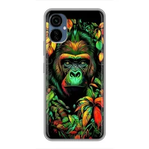 Чохол з Мавпами TECNO Camon 19 Neo - (AlphaPrint) (Мавпа в квітах)