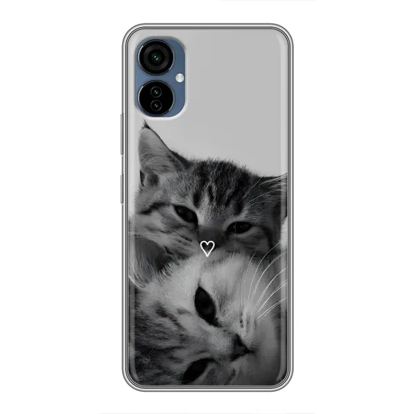 Чохол з принтом «Пара котів» для TECNO Camon 19 Neo