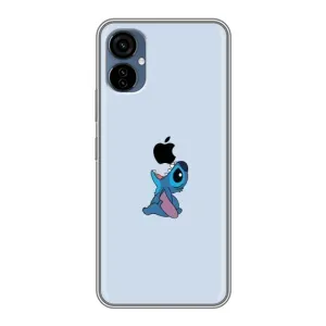 Чохол з принтом Стіч на TECNO Camon 19 Neo (Stitch apple)