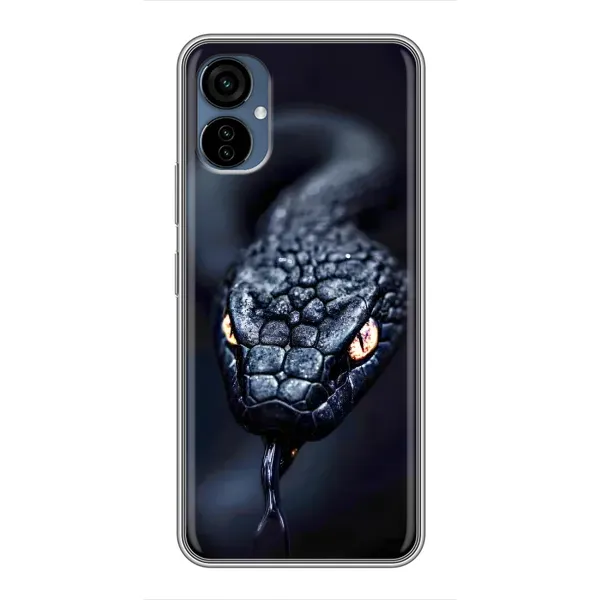 Чехол с принтом «Черная змея» для TECNO Camon 19 Neo