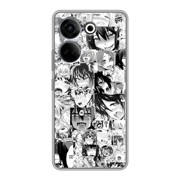 Чехол с принтом «Ahegao manga» для TECNO Camon 20 Pro