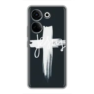 Християнські Чохли для Tecno Camon 20 Pro (AlphaPrint) (Ісус)