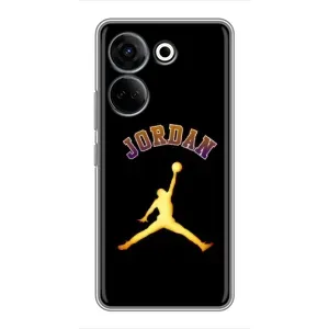 Чехлы для Tecno Camon 20 Pro - с картинкой JORDAN (AlphaPrint) (Jordan Gold)