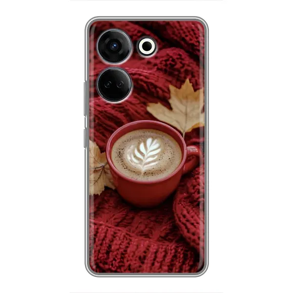 Чехол с принтом «Кофе на пледе» для TECNO Camon 20 Pro
