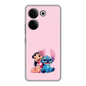 Чехол с принтом Стич на TECNO Camon 20 Pro (Лило и Стич)