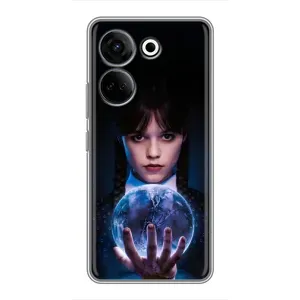 Чохол з дизайном Венздей 2 на Tecno Camon 20 Pro (Магічна сфера Венздей)