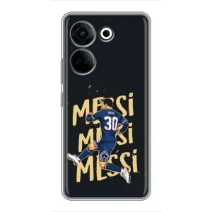 Чехлы для Tecno Camon 20 Pro (Leo чемпион) (AlphaPrint) (Messi ПСЖ)