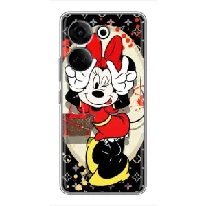 Чохол Disney Mouse Tecno Camon 20 Pro (PREMIUMPrint) (Мінні peace)