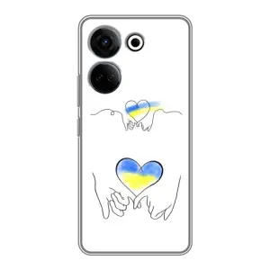 Чохол для Патріота України Tecno Camon 20 Pro - (AlphaPrint) (Мир Україні)