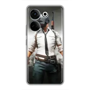 Чехол PUBG для Техно Камон 20 Про (AlphaPrint)