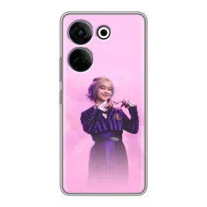 Чохол з дизайном Венздей 2 на Tecno Camon 20 Pro (Яскрава Енід Венздей)