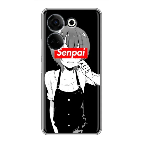 Чехол с принтом «Senpai» для TECNO Camon 20 Pro