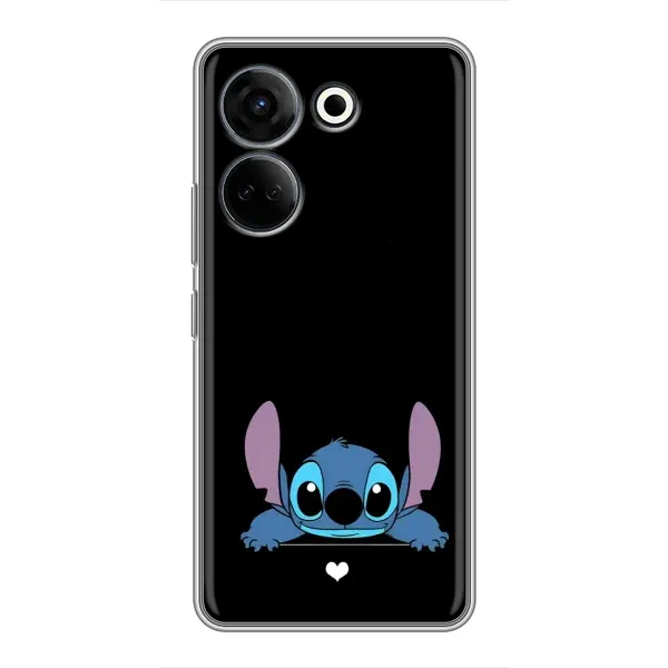 Чехол с принтом «Стич на черном» для TECNO Camon 20 Pro Чехол с принтом «Стич на черном» для TECNO Camon 20 Pro