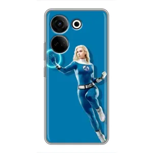 Чохол з принтом Фантастична четвірка для Tecno Camon 20 Pro (Сью Сторм політ)
